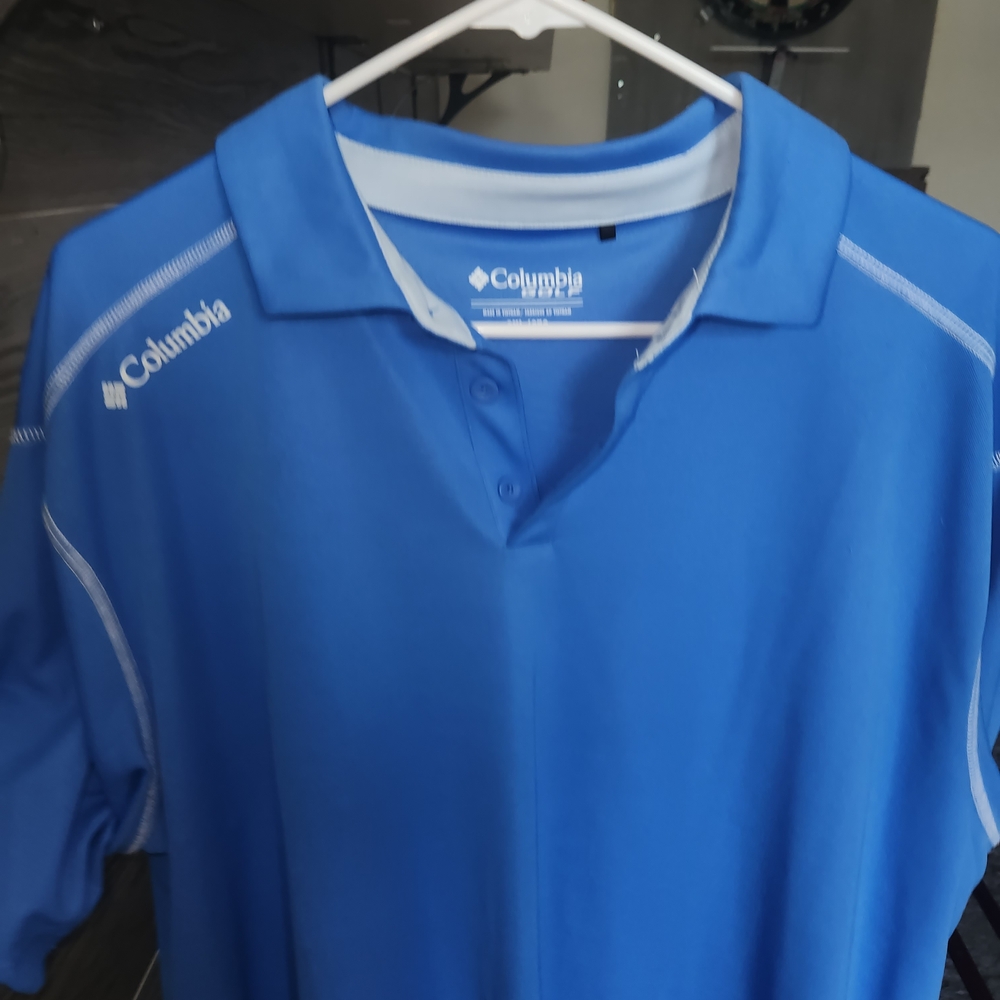 Columbia Men's Blue Polo Shirt